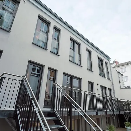 City-studio Im Innenhof Mit Boxspring-bett Und Community-raum Münster