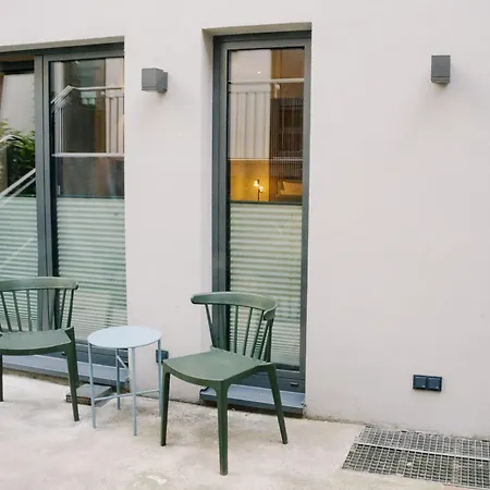 City-studio Im Innenhof Mit Boxspring-bett Und Community-raum Апартаменты