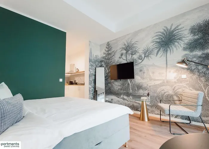 Apartment City-studio Im Innenhof Mit Boxspring-bett Und Community-raum *